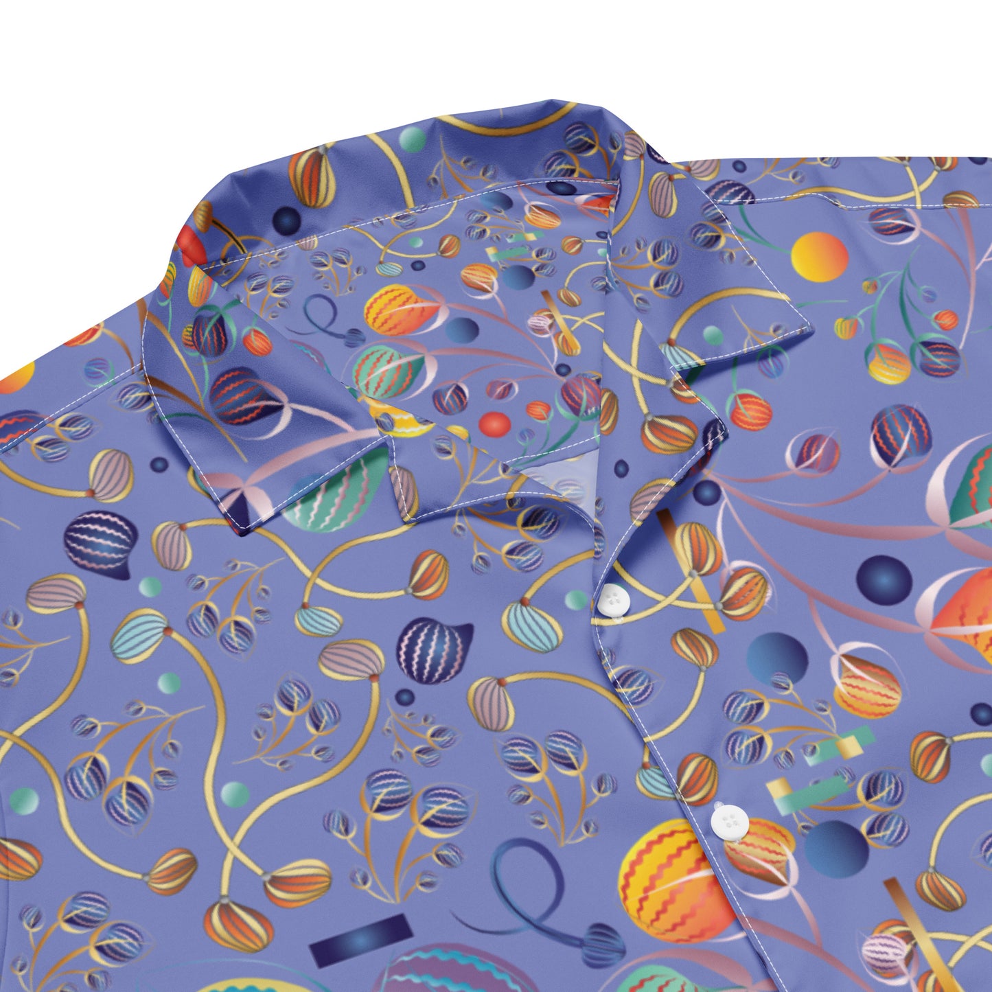 Unisex button shirt Kukloso Kuklos No 4303/4407 Abstract Collage - Free Shipping