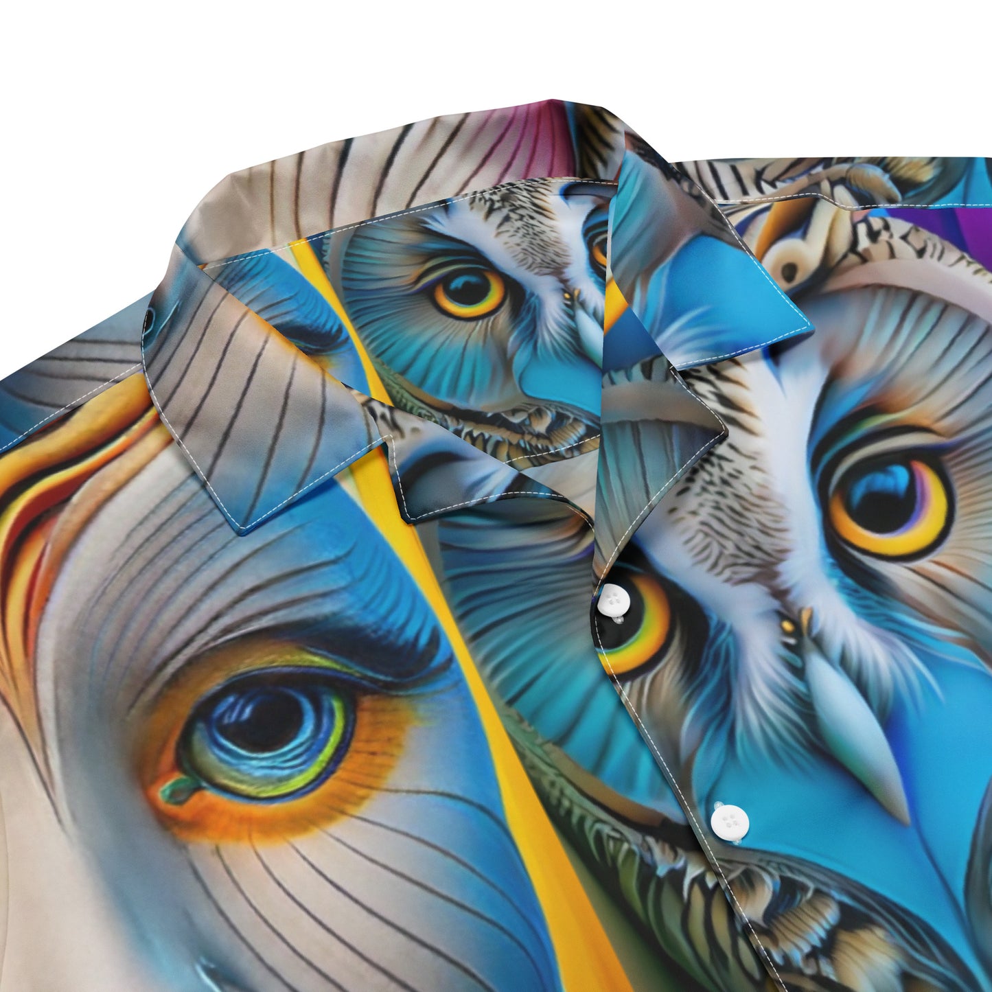 Unisex button shirt Kukloso Space Faces No 11 - Free Shipping