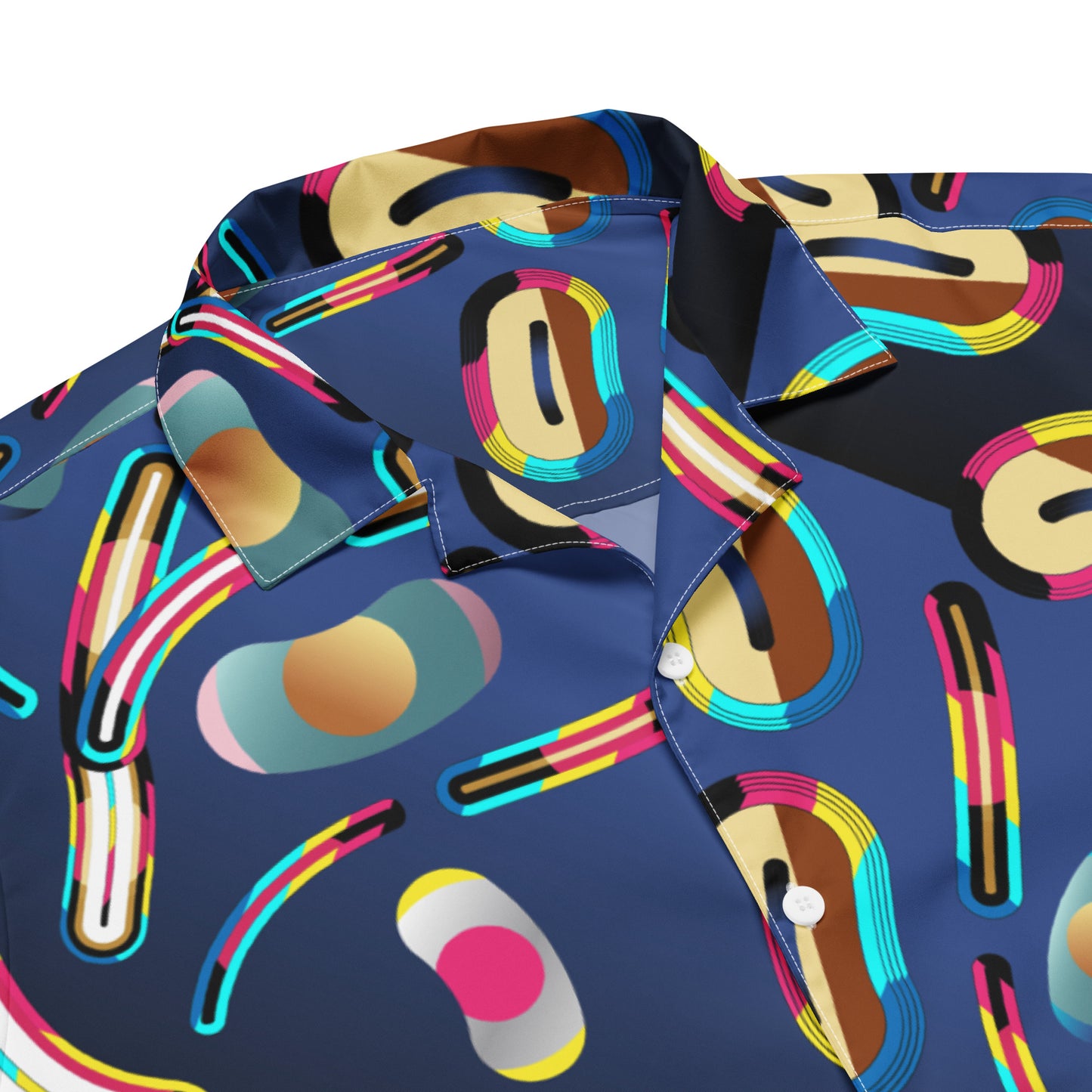 Unisex button shirt Kukloso Abstracticon No 6 - Free Shipping