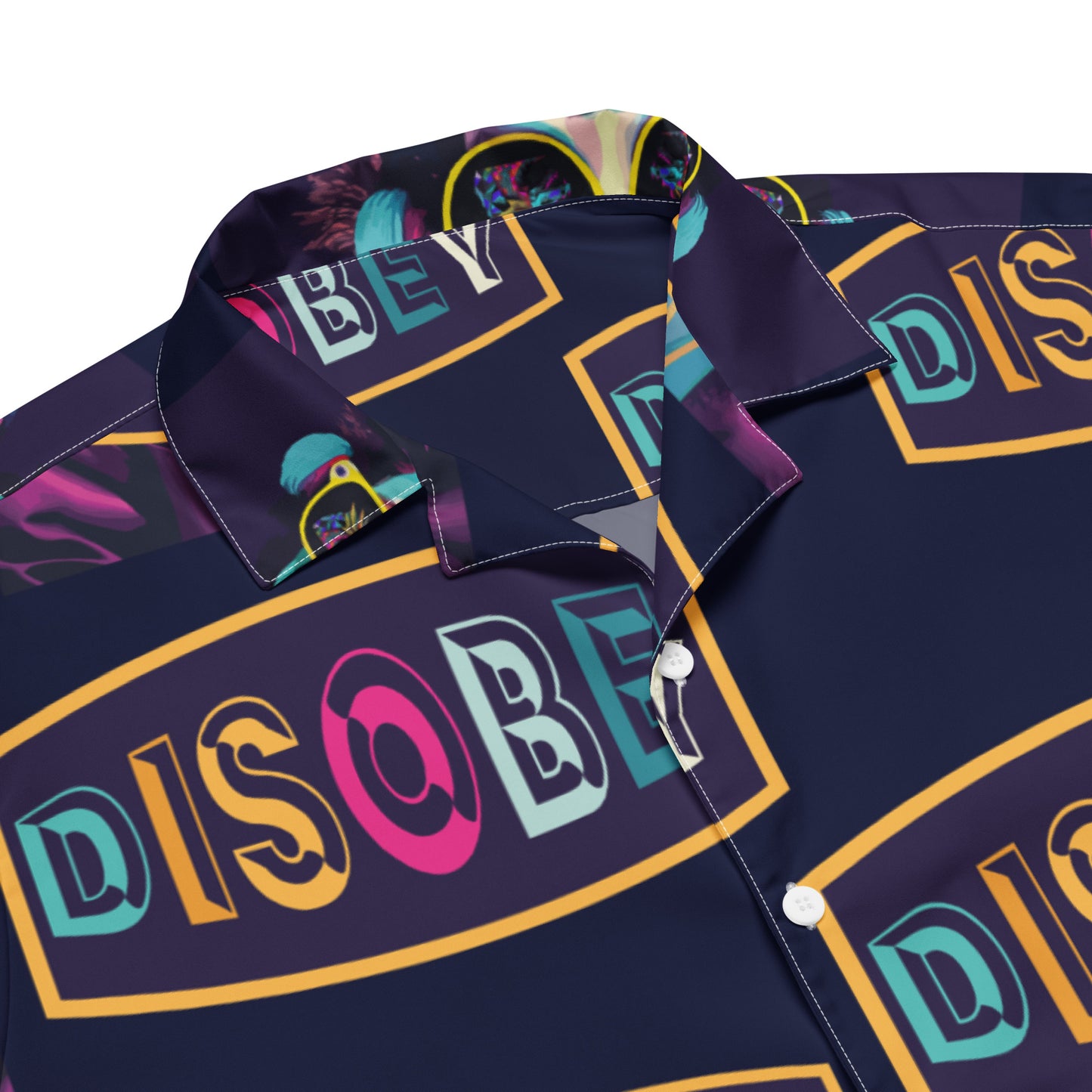 Unisex button shirt Kukloso Disobey No 1/3 - Free Shipping