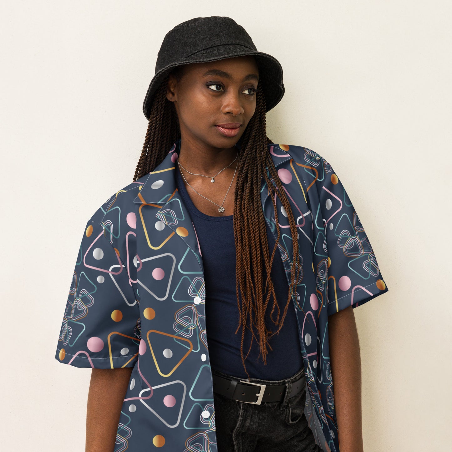 Unisex button shirt Kukloso Abstracticon No 30 - Free Shipping