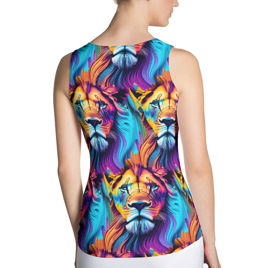 All-Over Women's Tank Top Kukloso Cubist Faces No 1 Free Shipping
