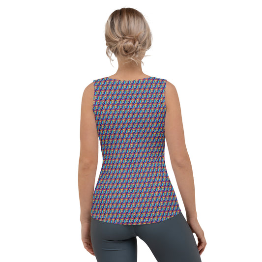 All-Over Women's Tank Top Kukloso Cubist Faces No 2 Free Shipping