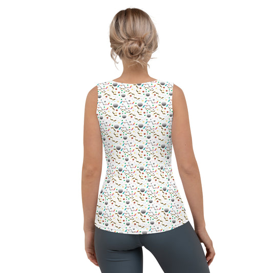 All-Over Women's Tank Top Kukloso Cubist Faces No 4 Free Shipping