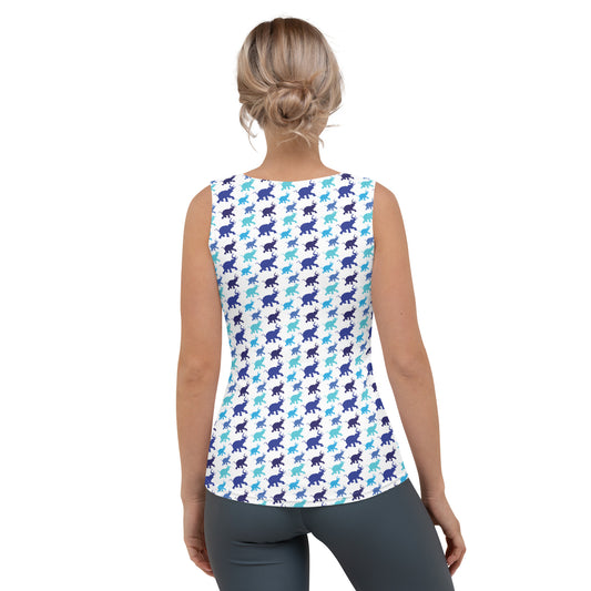 All-Over Women's Tank Top Kukloso Cubist Faces No 14 Free Shipping
