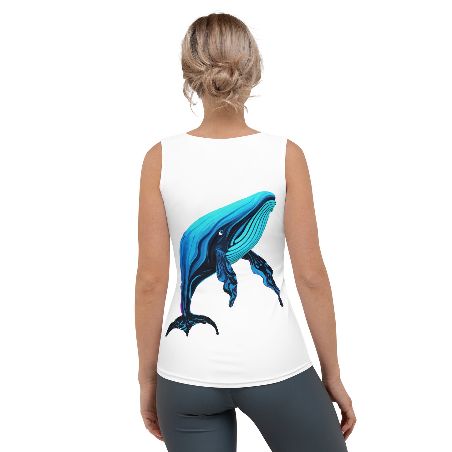 All-Over Women's Tank Top Kukloso Cubist Faces No 20 Mr Whale Free Shipping