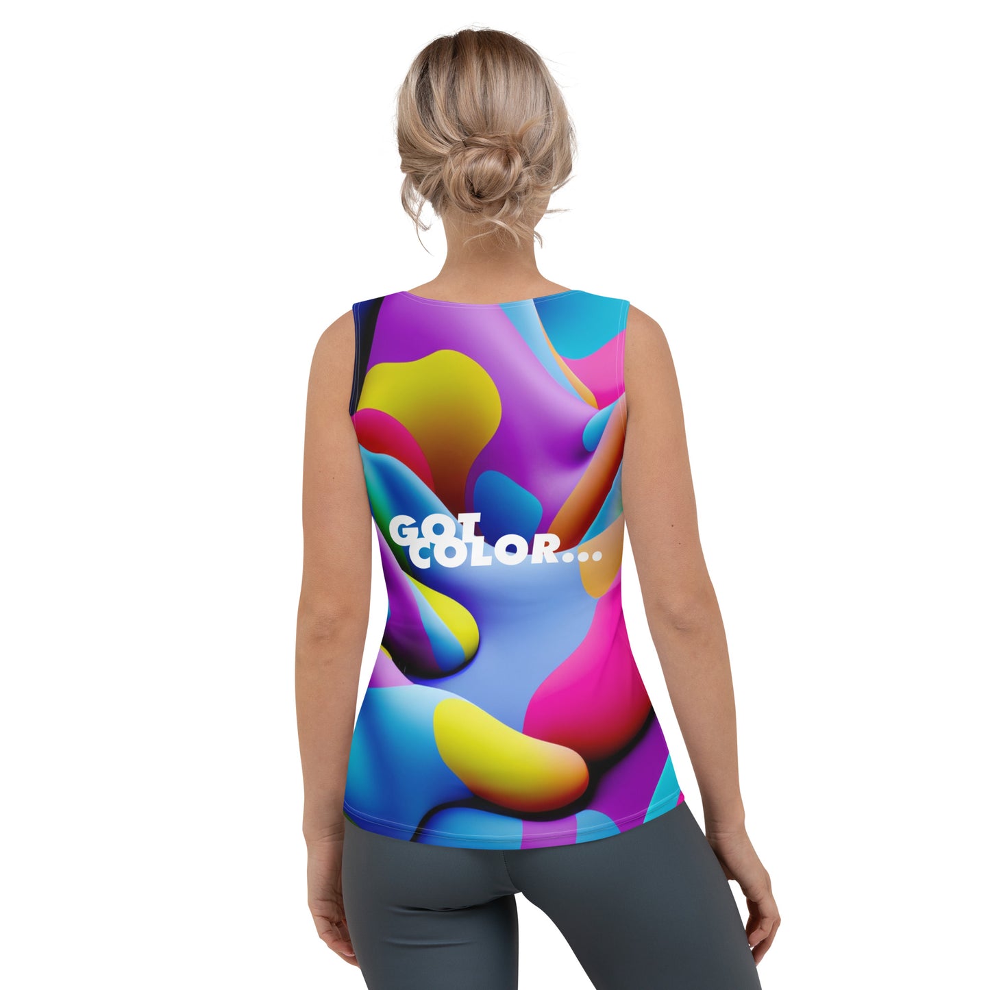 All-Over Women's Tank Top Kukloso Cubist Faces No 22 Got Color Free Shipping