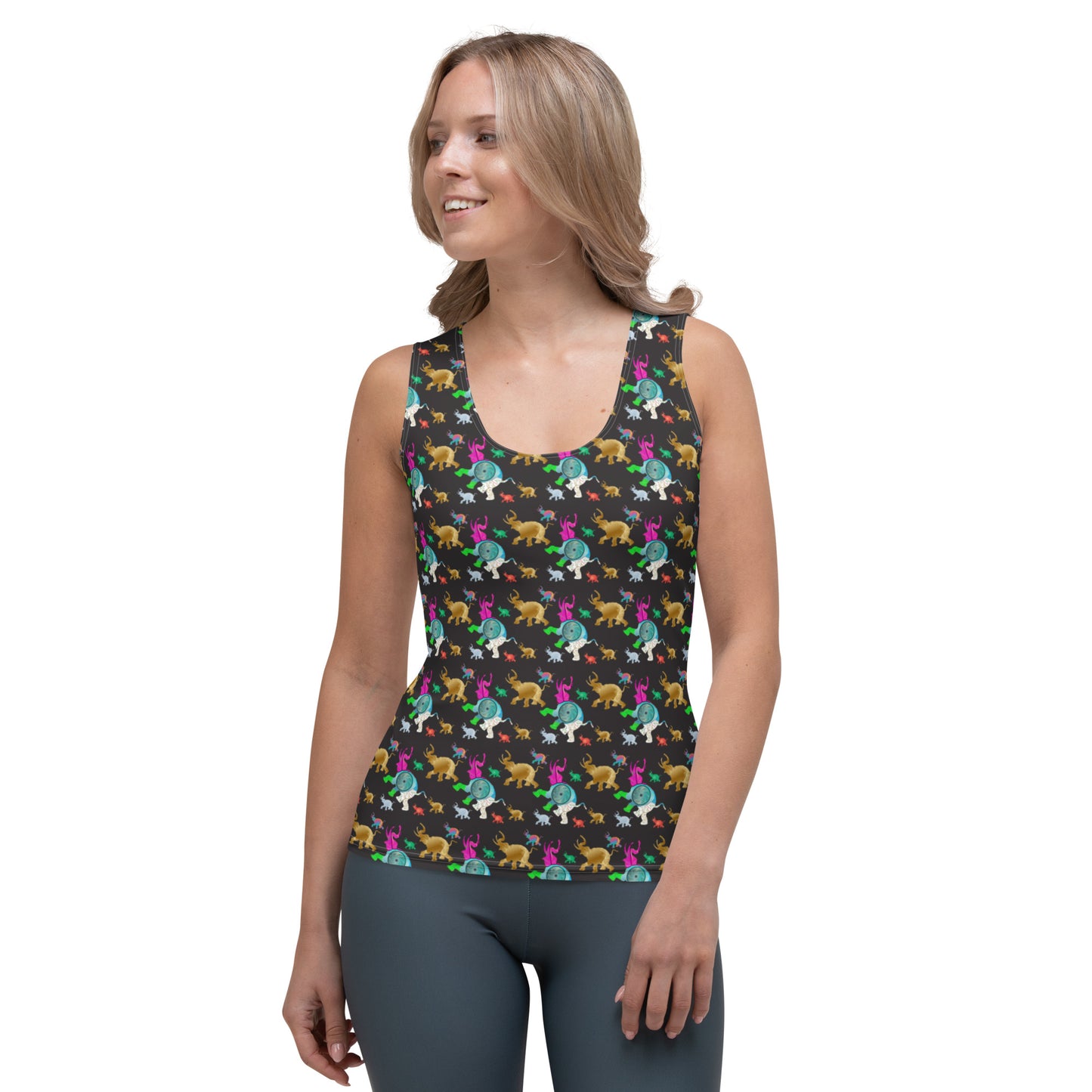 All-Over Women's Tank Top Kukloso Cubist Faces No 12 Free Shipping