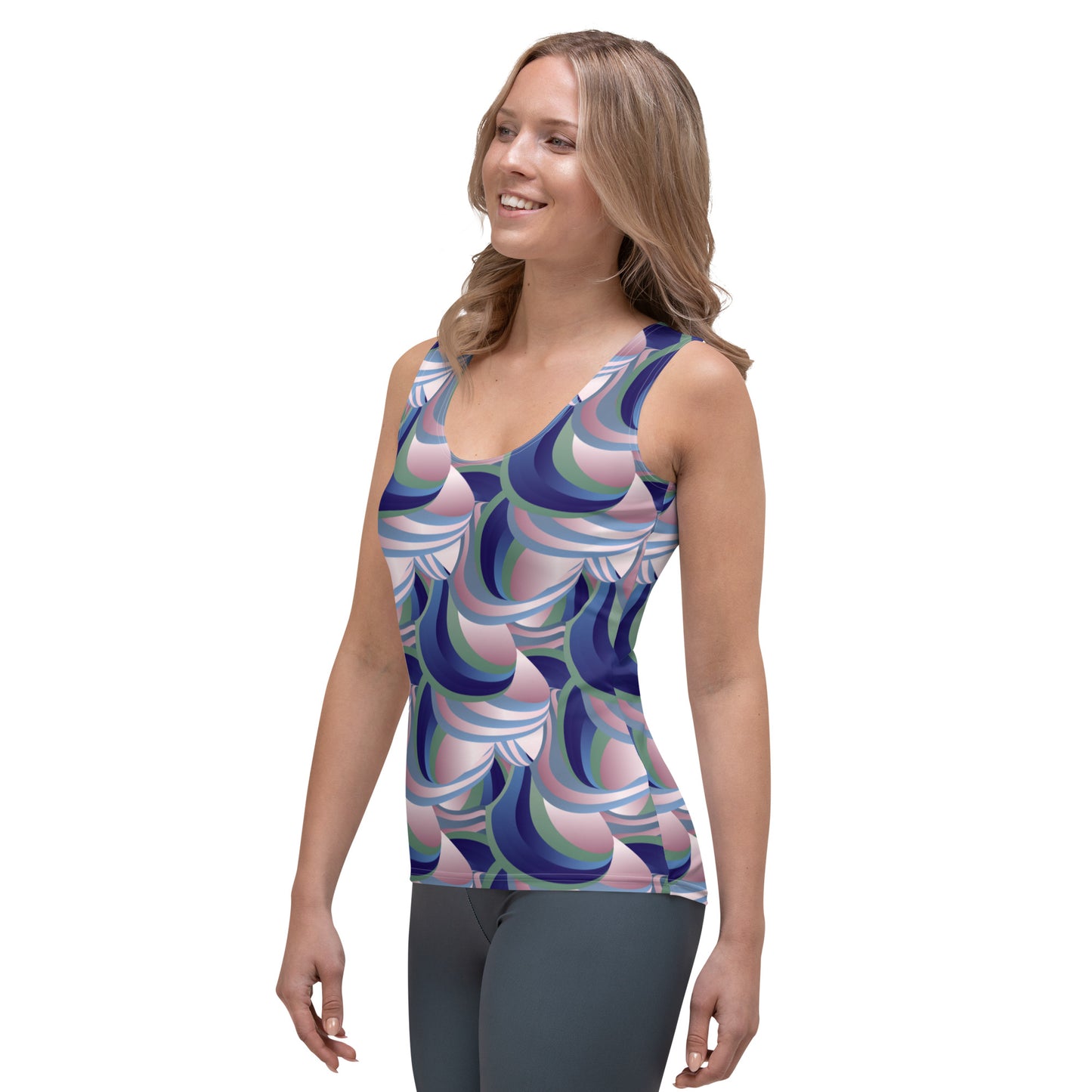 All-Over Women's Tank Top Kukloso Cubist Faces No 7 Free Shipping