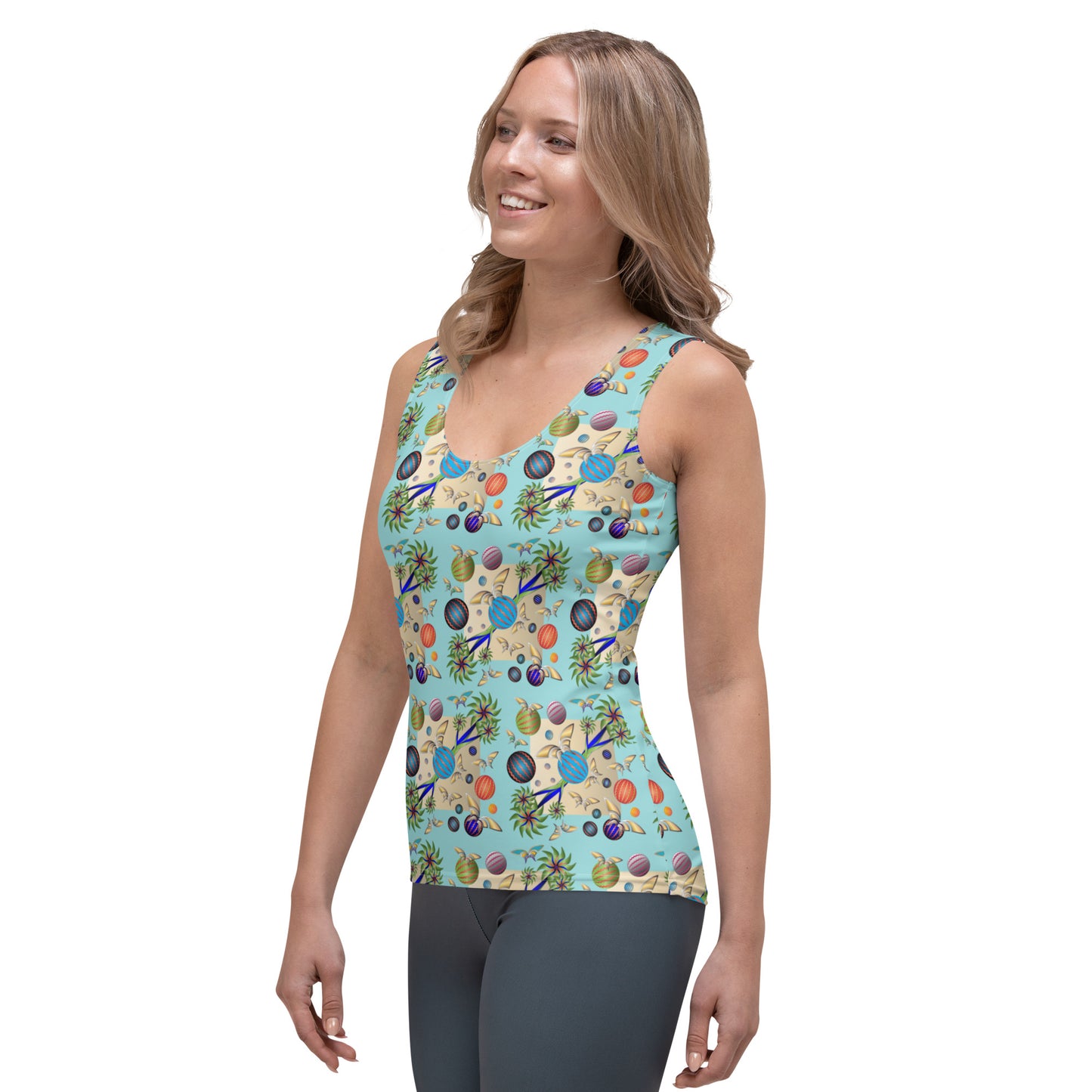 All-Over Women's Tank Top Kukloso Cubist Faces No 9 Free Shipping