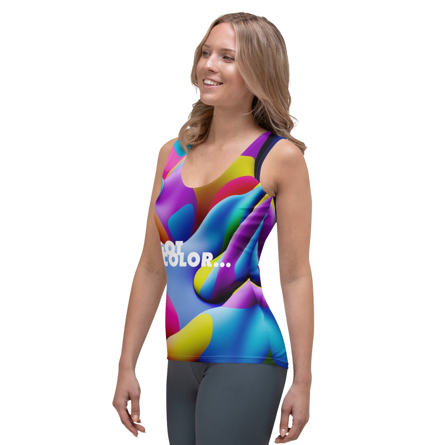 All-Over Women's Tank Top Kukloso Cubist Faces No 22 Got Color Free Shipping