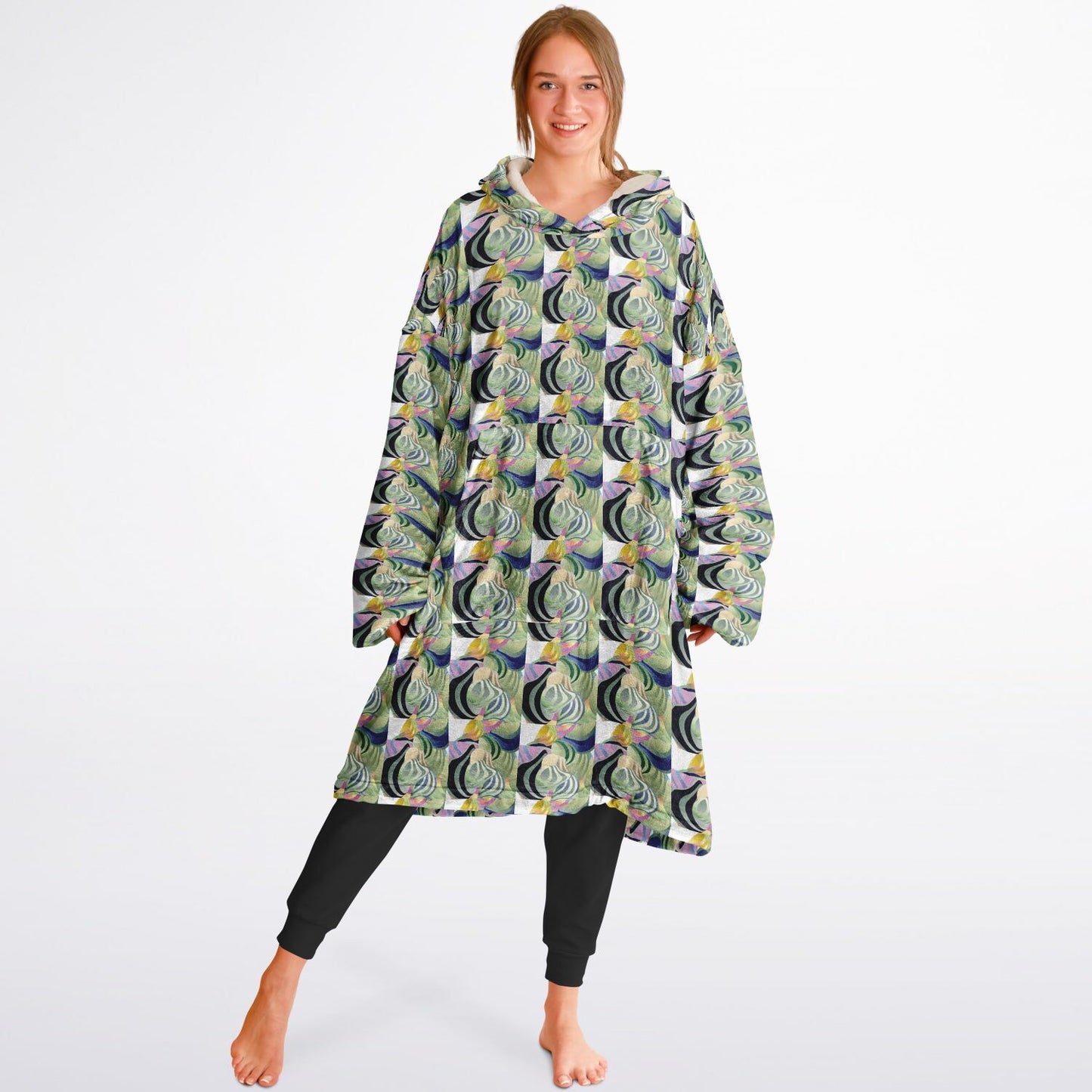 Snug Hoodie Economy - AOP Kukloso Ice Cream Swirls No 42 - Free Shipping