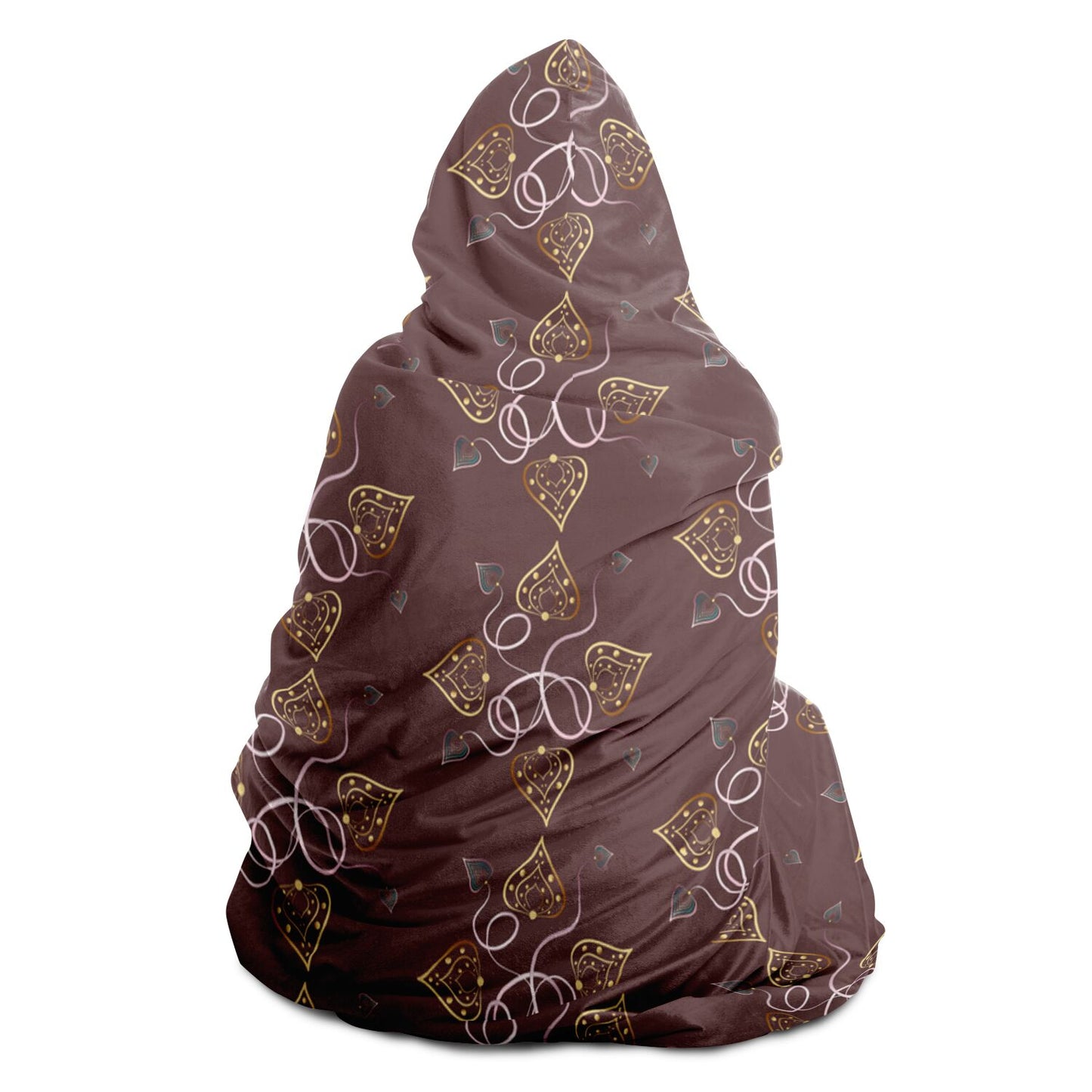 Hooded Blanket - AOP Kukloso Abstractical No 25 Drink Your Cocoa - Free Shipping