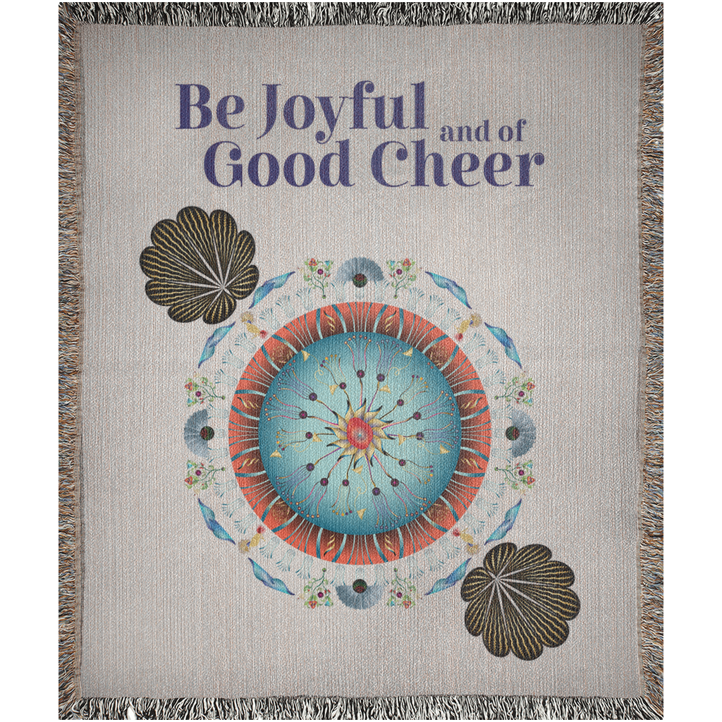 Woven Blankets Kukloso OVC No 4136 'Be Joyful and of Good Cheer' -  Free Shipping