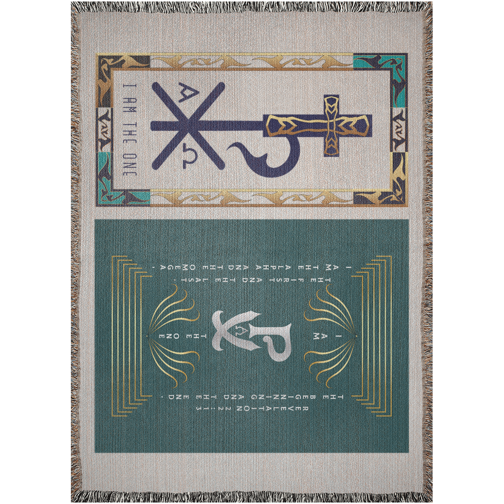 Woven Blankets Kukloso PX Christogram "I Am The One" No 1 - Free Shipping