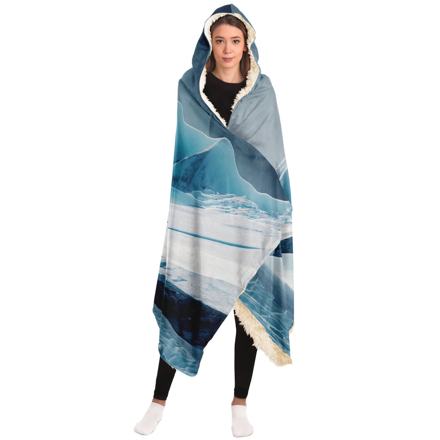 Hooded Blanket - AOP Kukloso Think Warm No 1 - Free Shipping