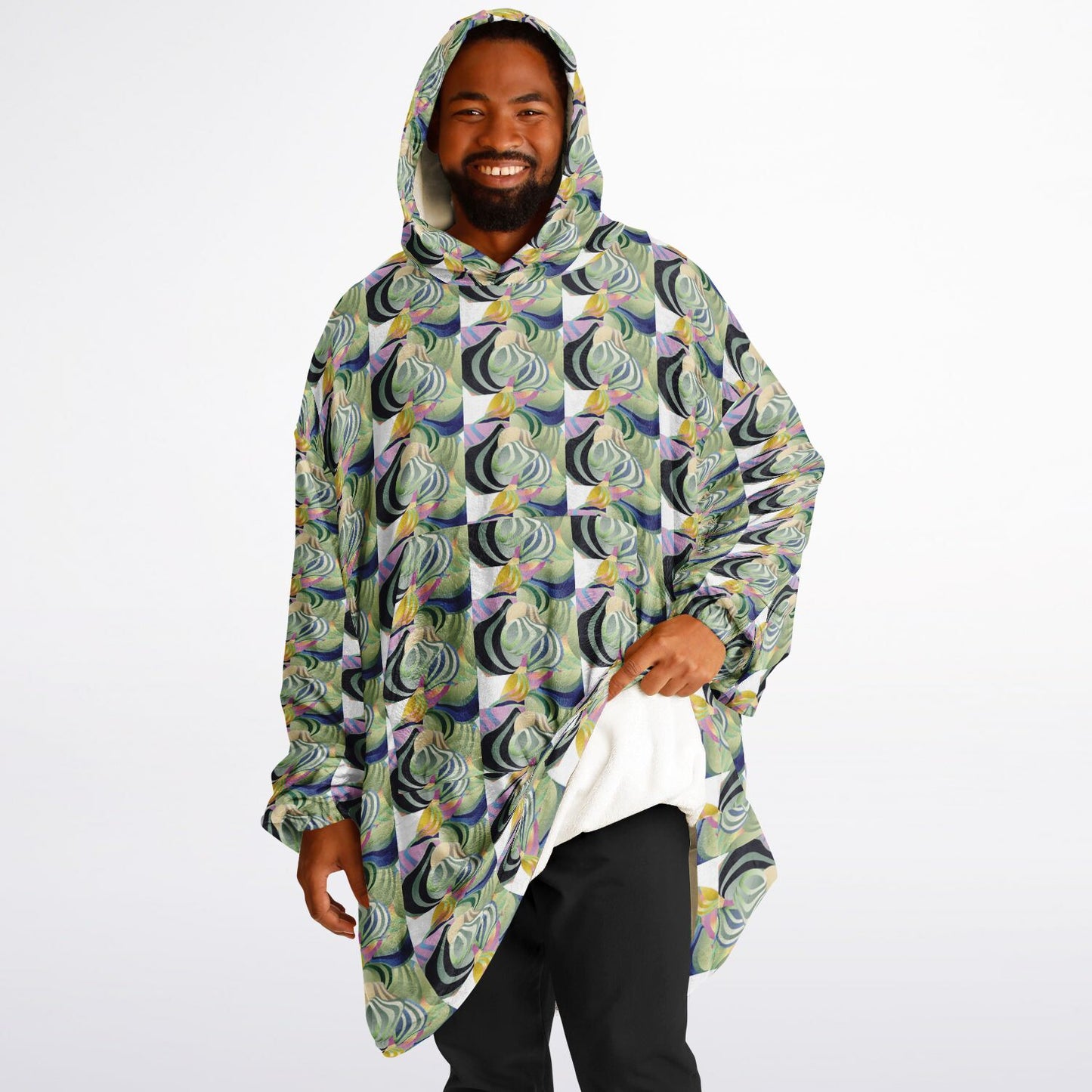 Snug Hoodie Economy - AOP Kukloso Ice Cream Swirls No 42 - Free Shipping