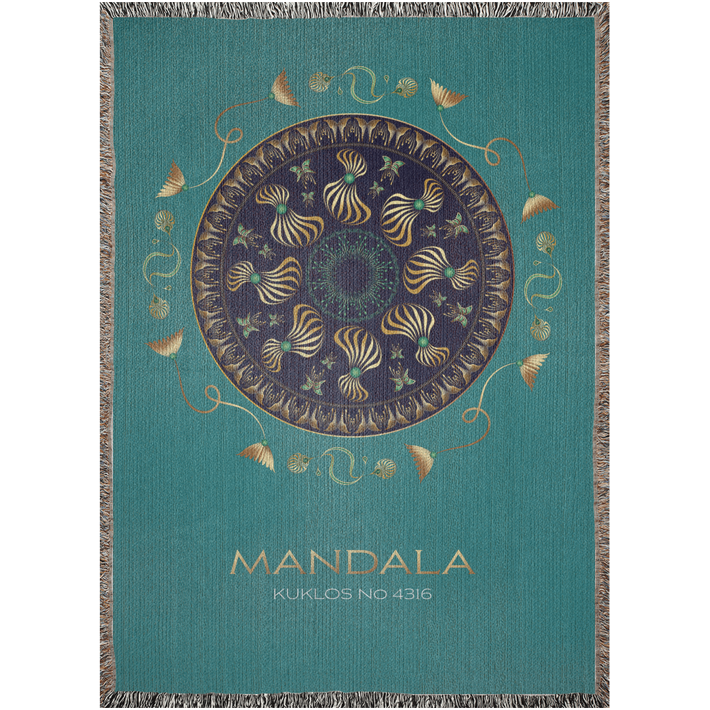 Woven BlanketsKukloso Kuklos No 4316 Mandala -  Free Shipping