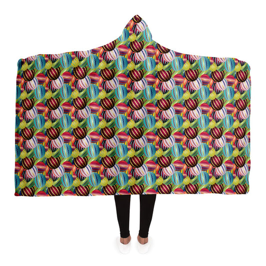 Hooded Blanket - AOP Kukloso Abstractical No 264 Multicolored Balloons - Free Shipping