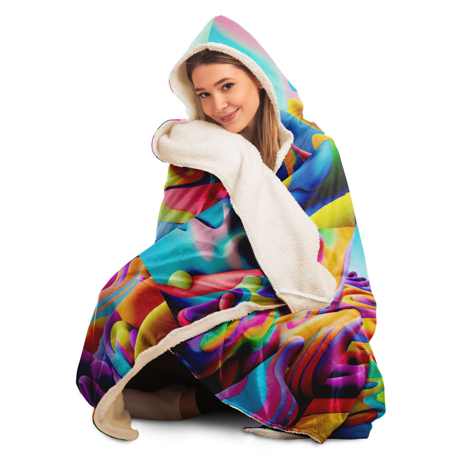 Hooded Blanket - AOP Kukloso Got Color Medium Pattern - Free Shipping