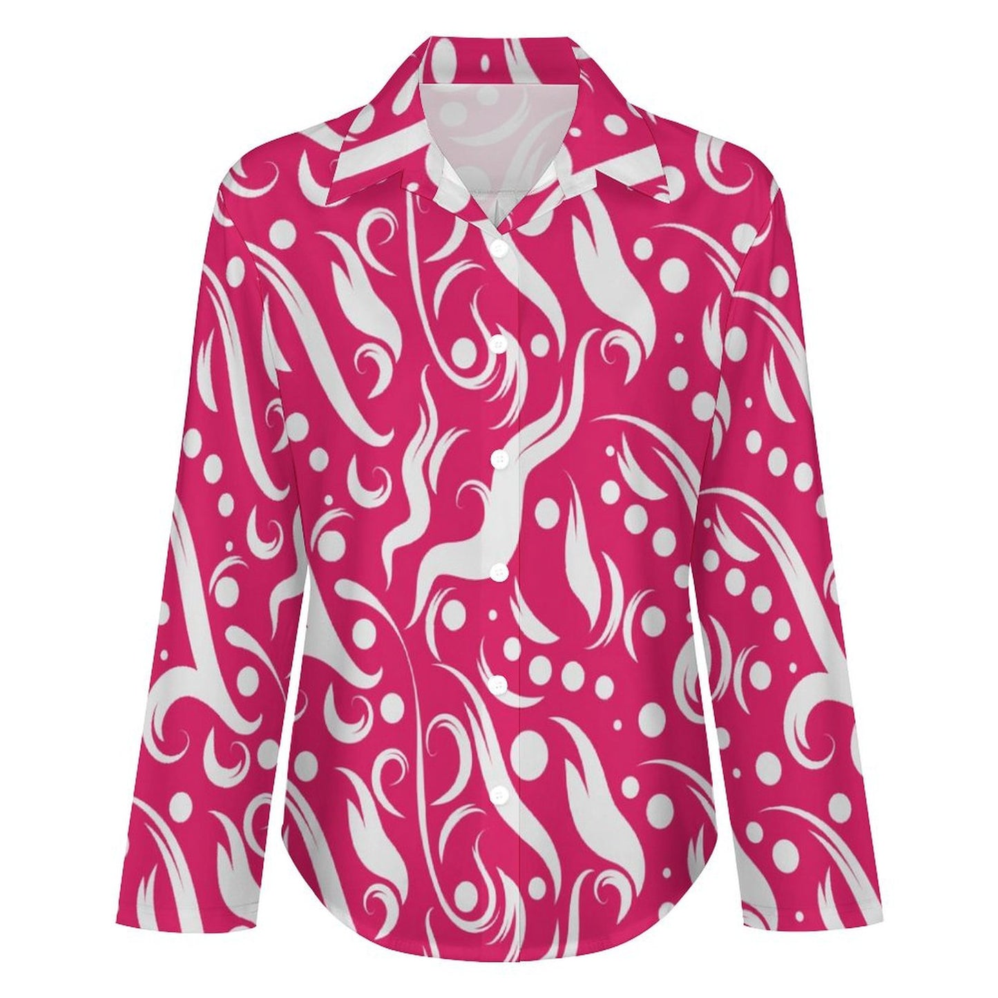 Long Sleeve Shirt Blouse Kukloso Abstract No 269