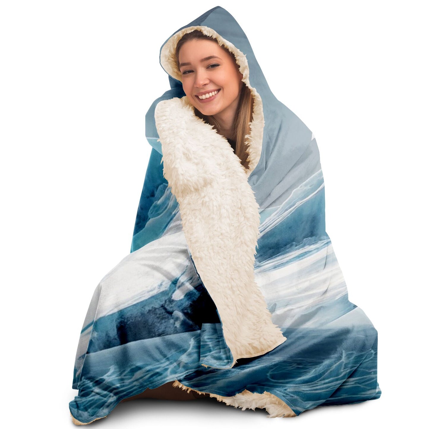 Hooded Blanket - AOP Kukloso Think Warm No 1 - Free Shipping