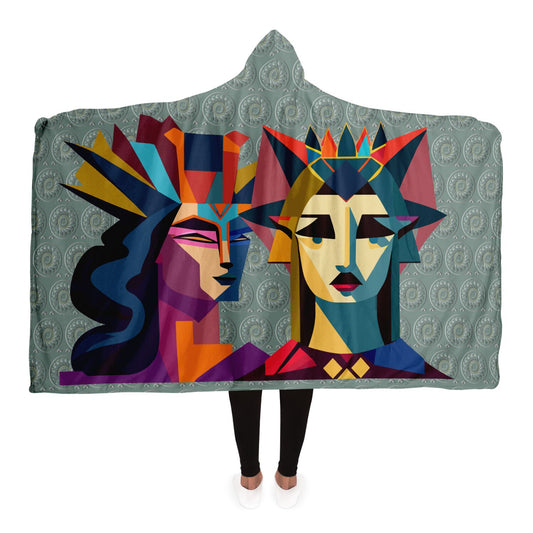 Hooded Blanket - AOP Kukloso The Couple No 4 - Free Shipping