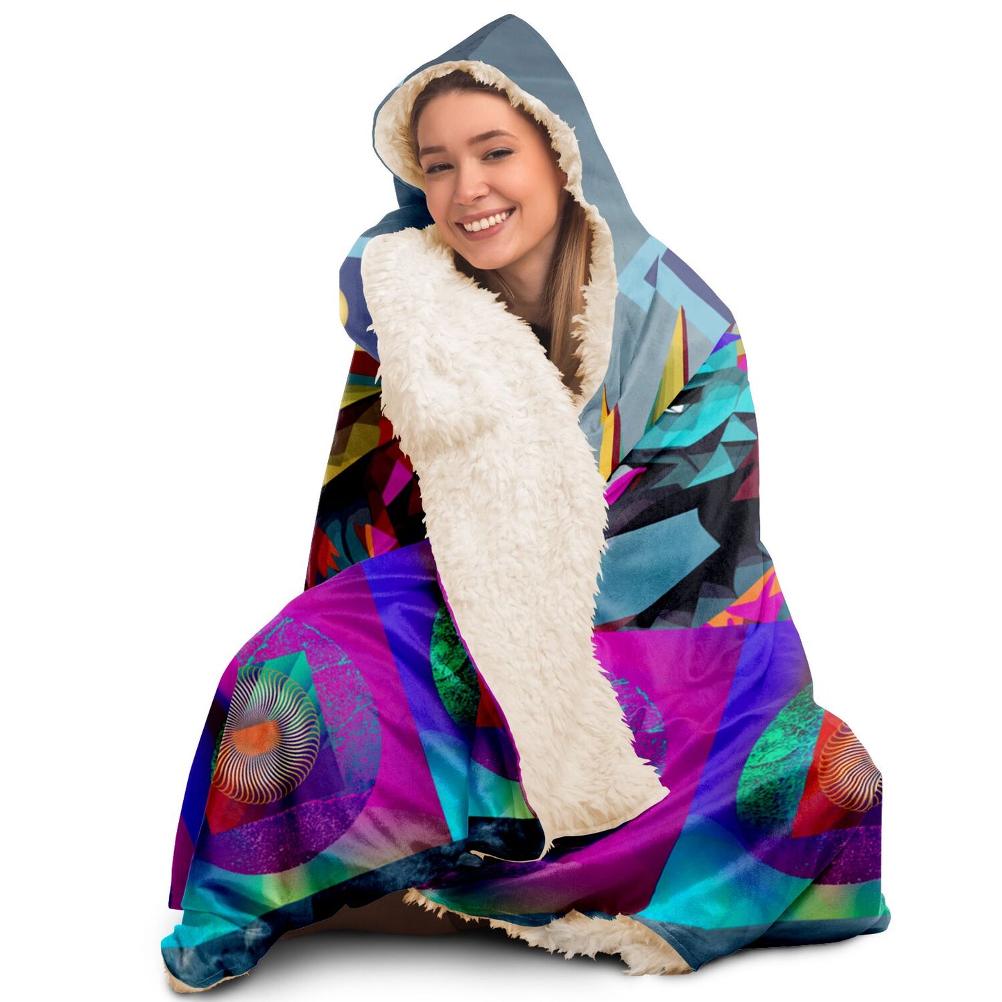 Hooded Blanket - AOP Kukloso Think Warm No 2 - Free Shipping