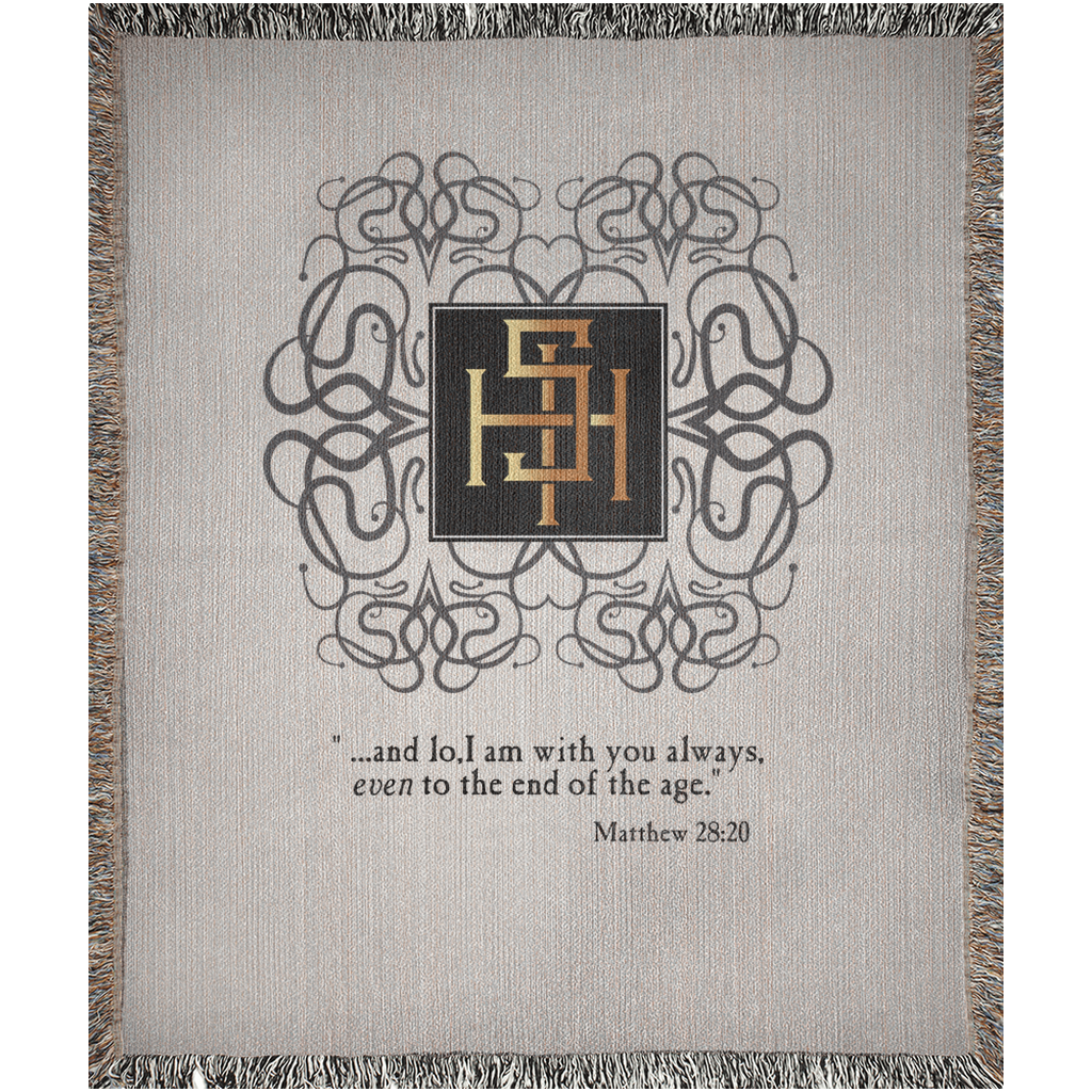 Woven Blankets Kukloso ISH Christogram Matthew 28:20 - Free Shipping