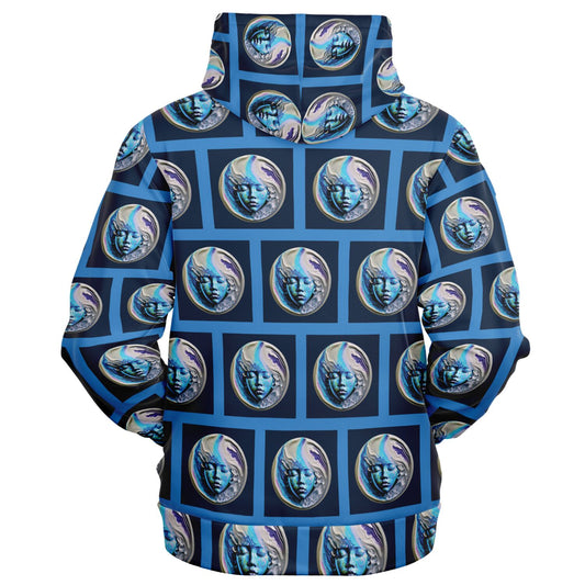 Fashion Zip-Up Hoodie - AOP Kukloso Space Faces No 52 - Free Shipping