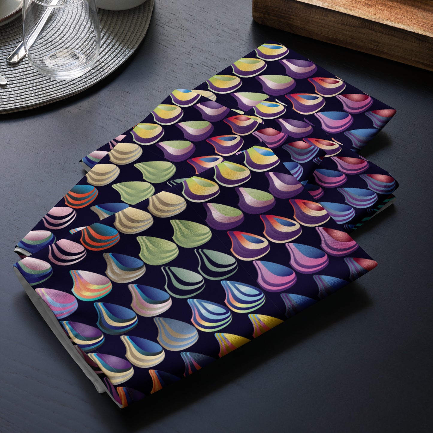 Cloth napkin set Kukloso Abstractical Pattern No 64 - Free Shipping