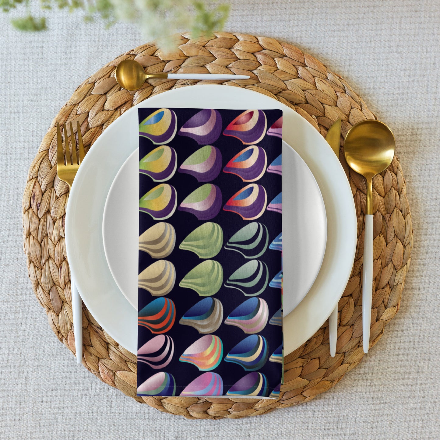 Cloth napkin set Kukloso Abstractical Pattern No 64 - Free Shipping