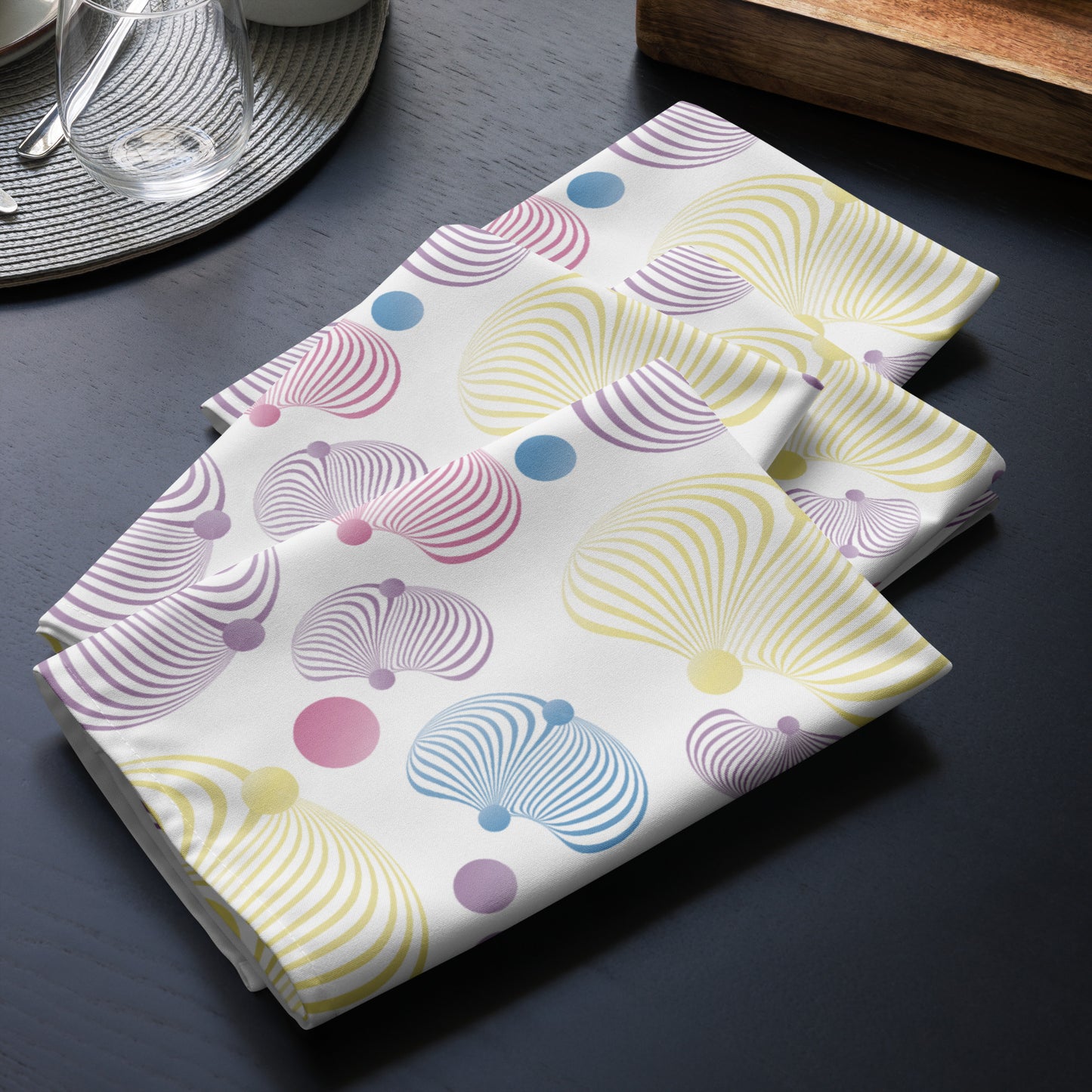 Cloth napkin set Kukloso Abstractical Pattern No 129 - Free Shipping