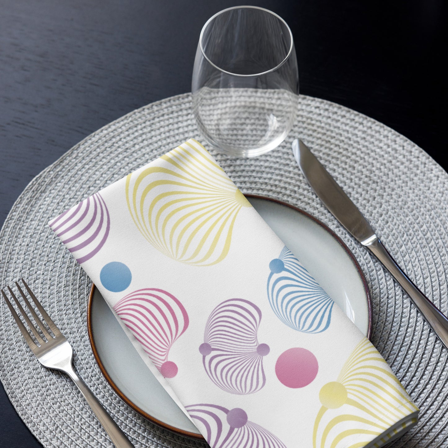 Cloth napkin set Kukloso Abstractical Pattern No 129 - Free Shipping