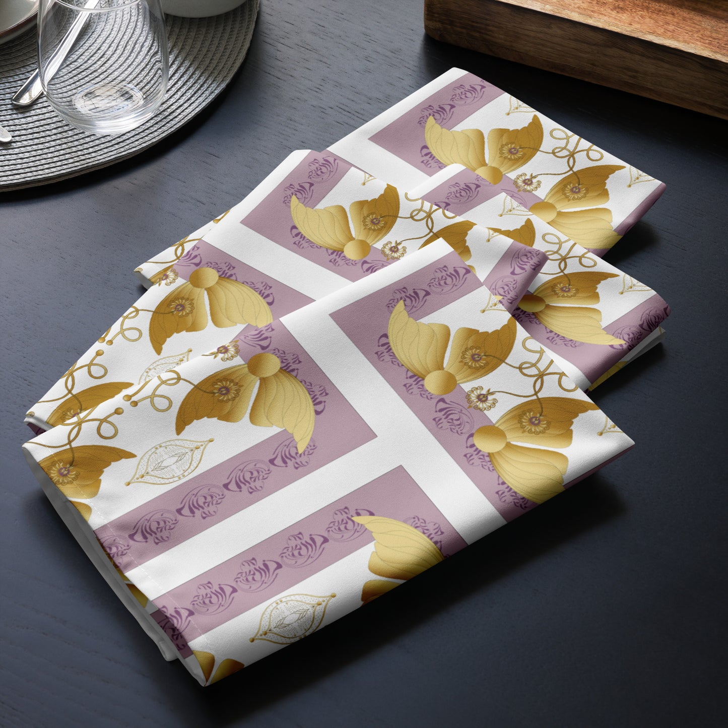 Cloth napkin set Kukloso Abstractical Pattern No 177 - Free Shipping