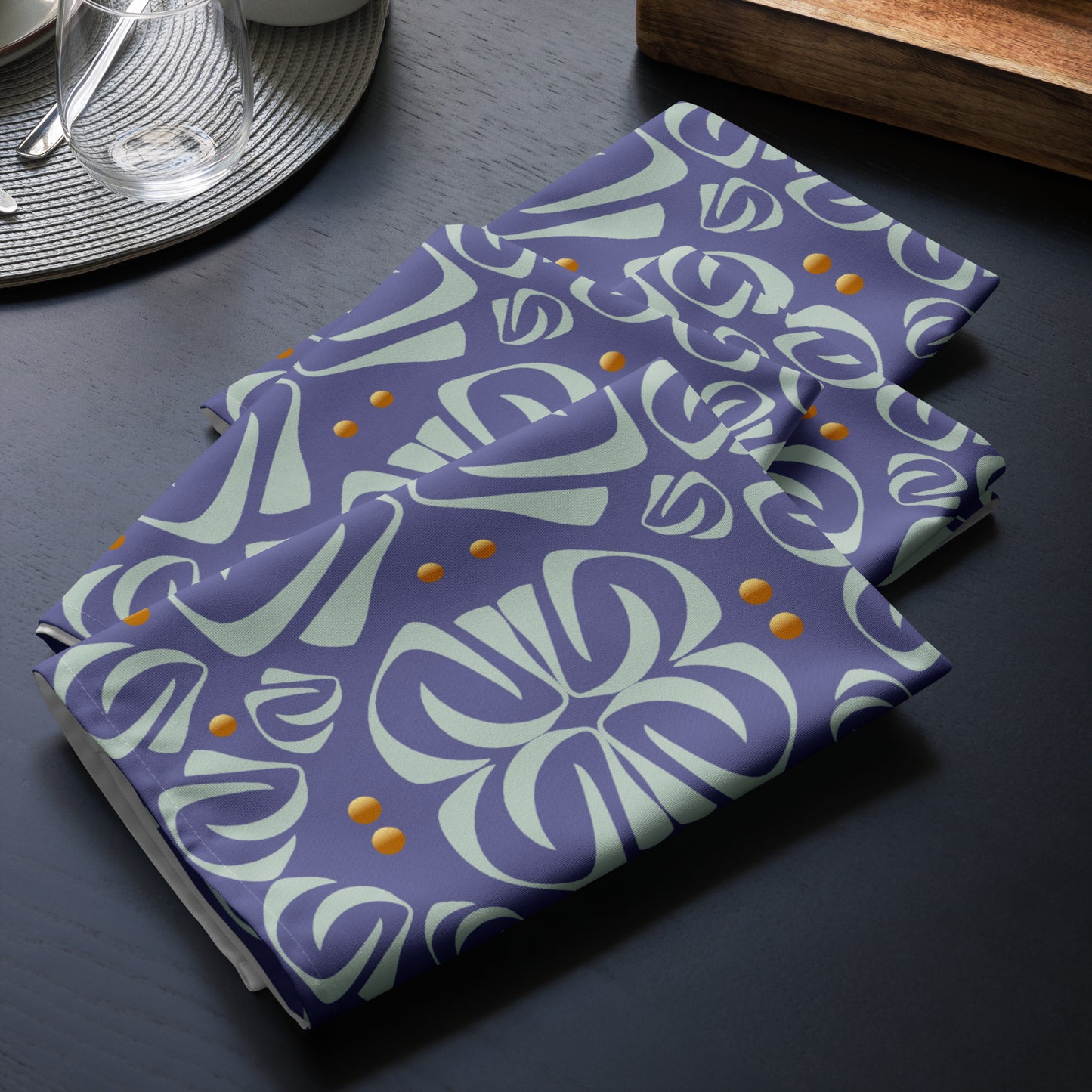 Cloth napkin set Kukloso Fleurons No 32 - Free Shipping