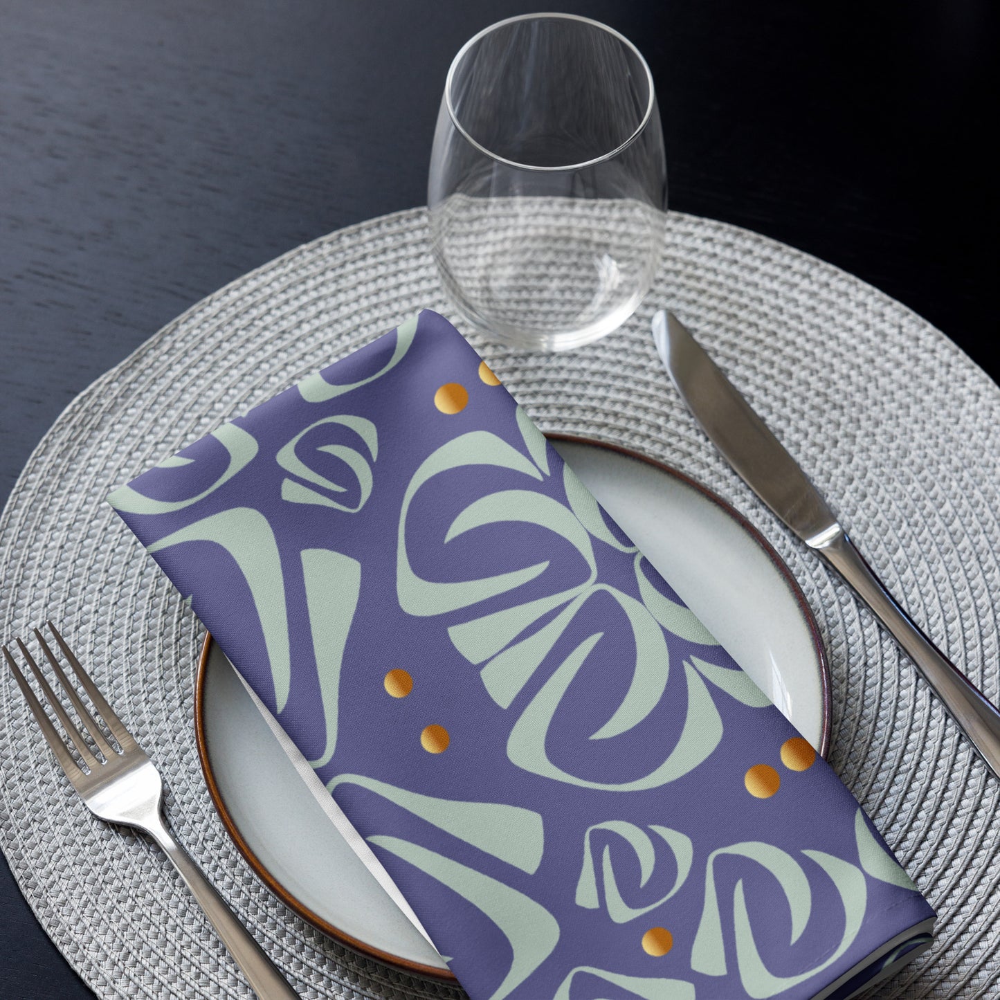 Cloth napkin set Kukloso Fleurons No 32 - Free Shipping