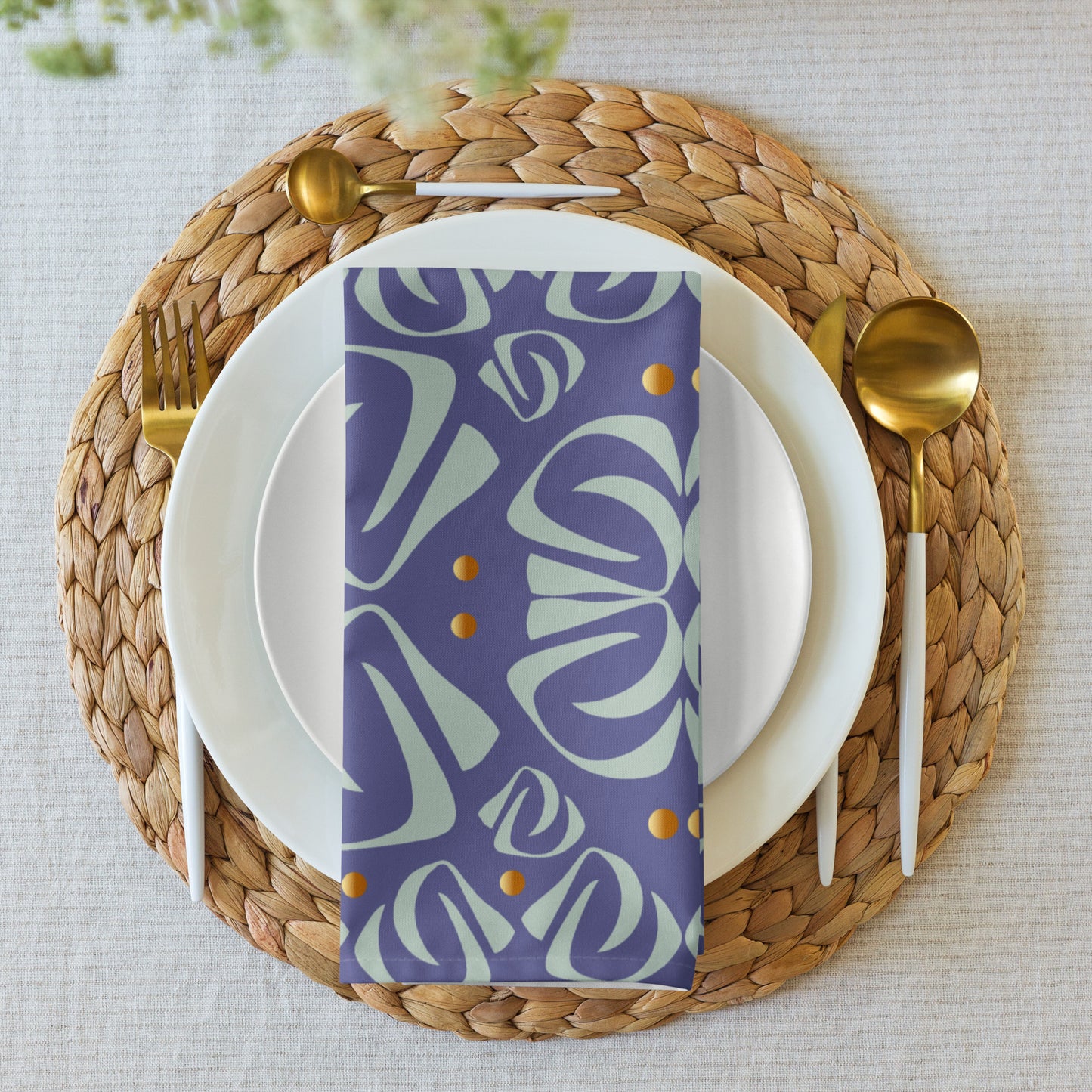 Cloth napkin set Kukloso Fleurons No 32 - Free Shipping