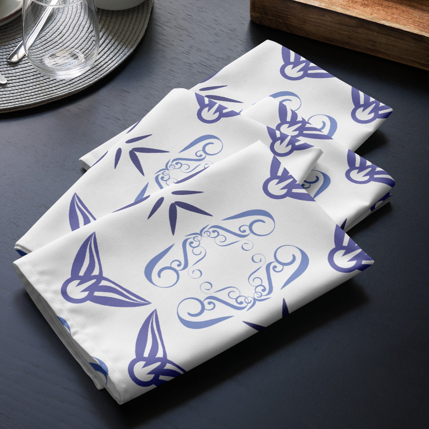 Cloth napkin set Kukloso Fleurons No 27 - Free Shipping