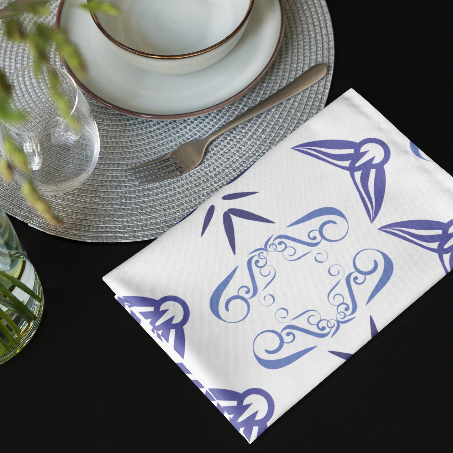 Cloth napkin set Kukloso Fleurons No 27 - Free Shipping