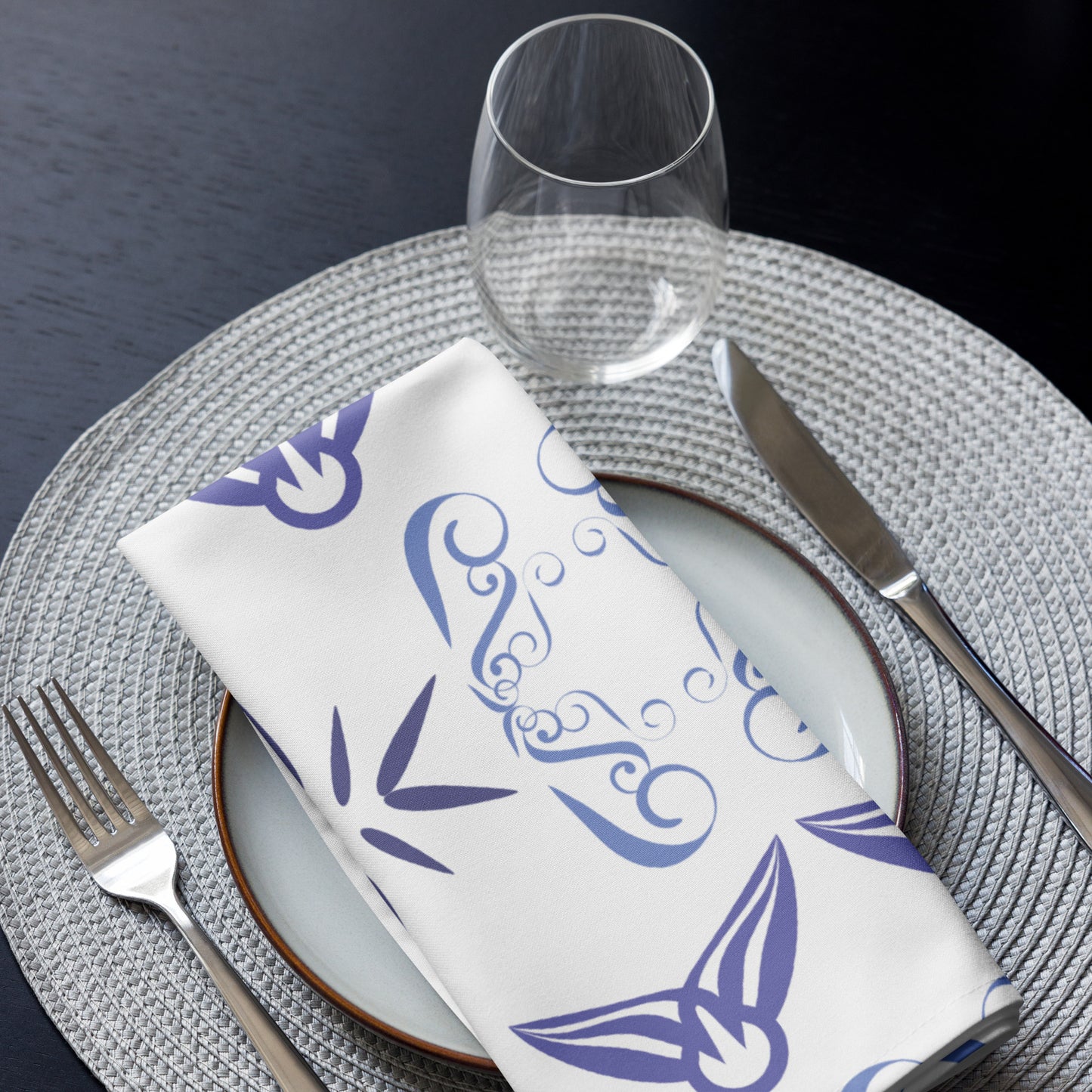 Cloth napkin set Kukloso Fleurons No 27 - Free Shipping