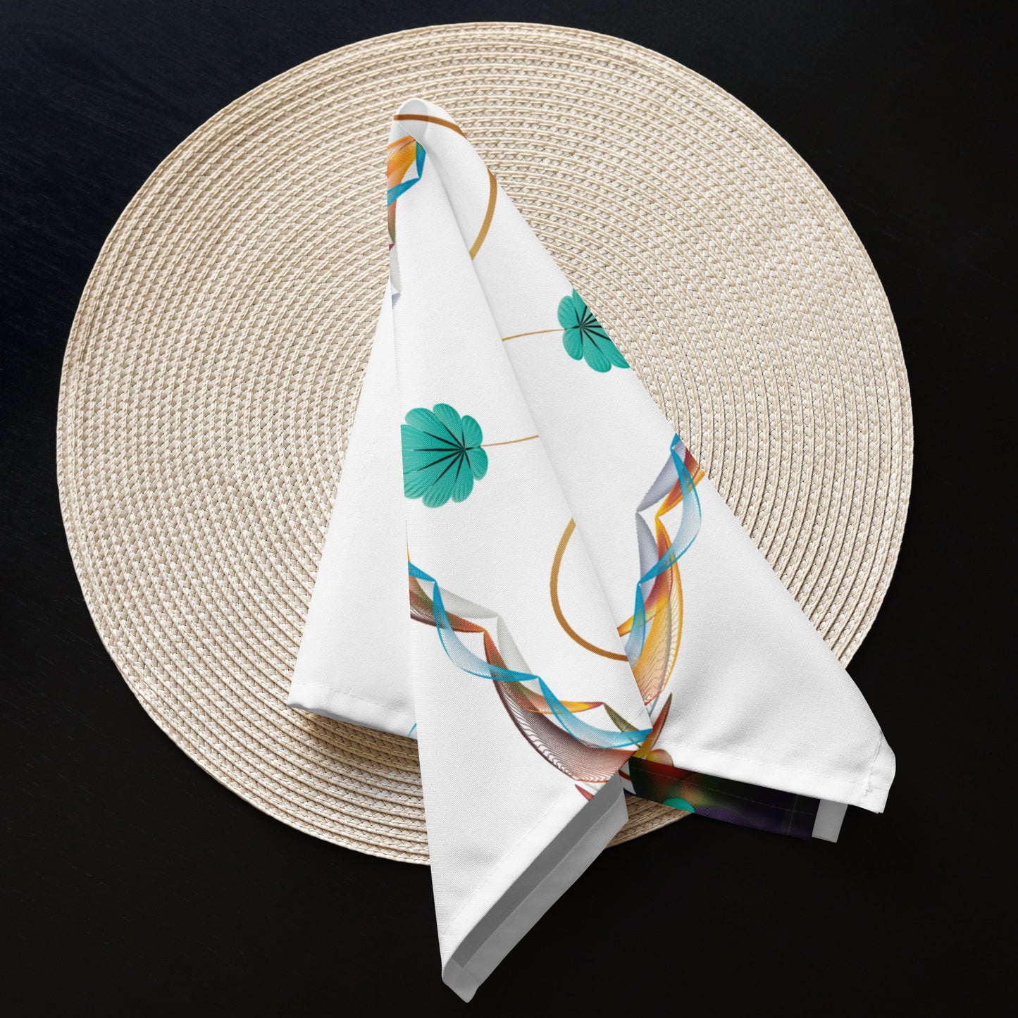 Cloth napkin set Kukloso Fleurons No 15 - Free Shipping