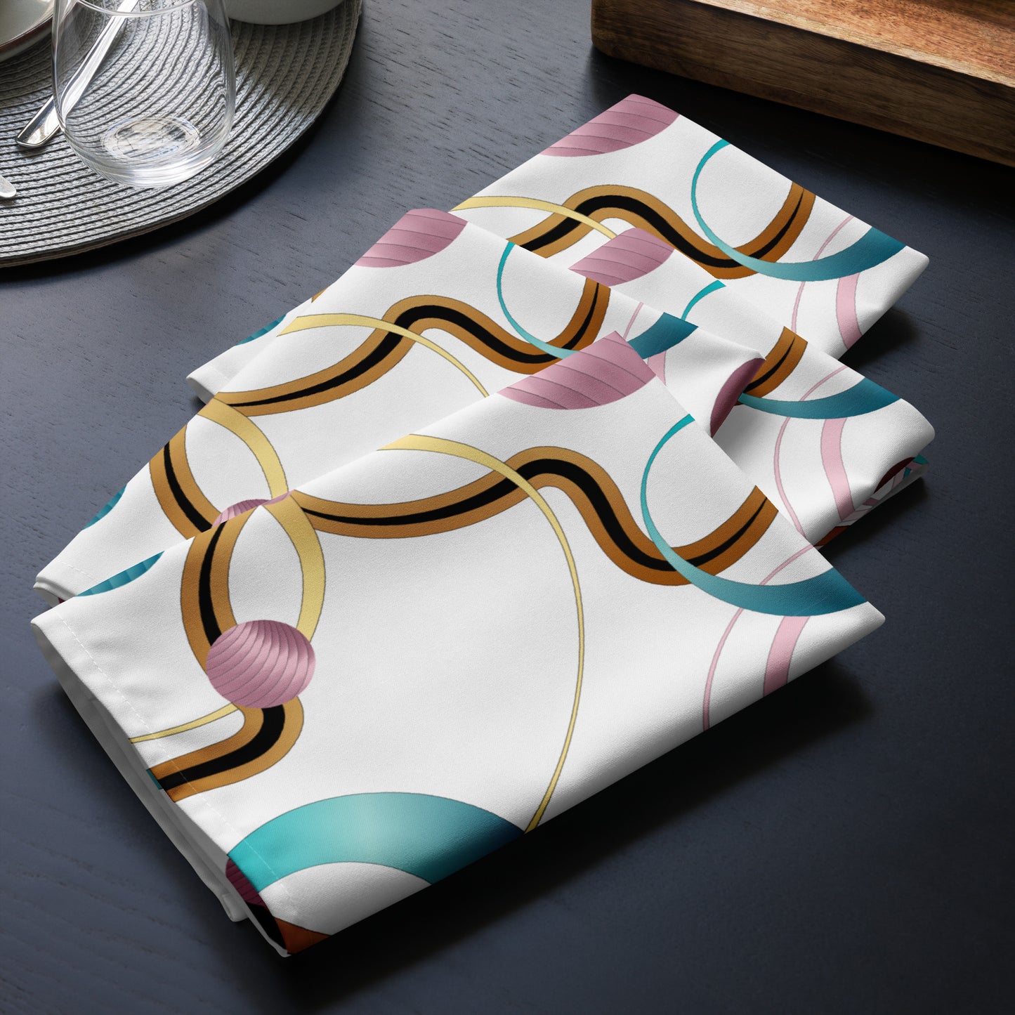 Cloth napkin set Kukloso Abstractical No 58 - Free Shipping