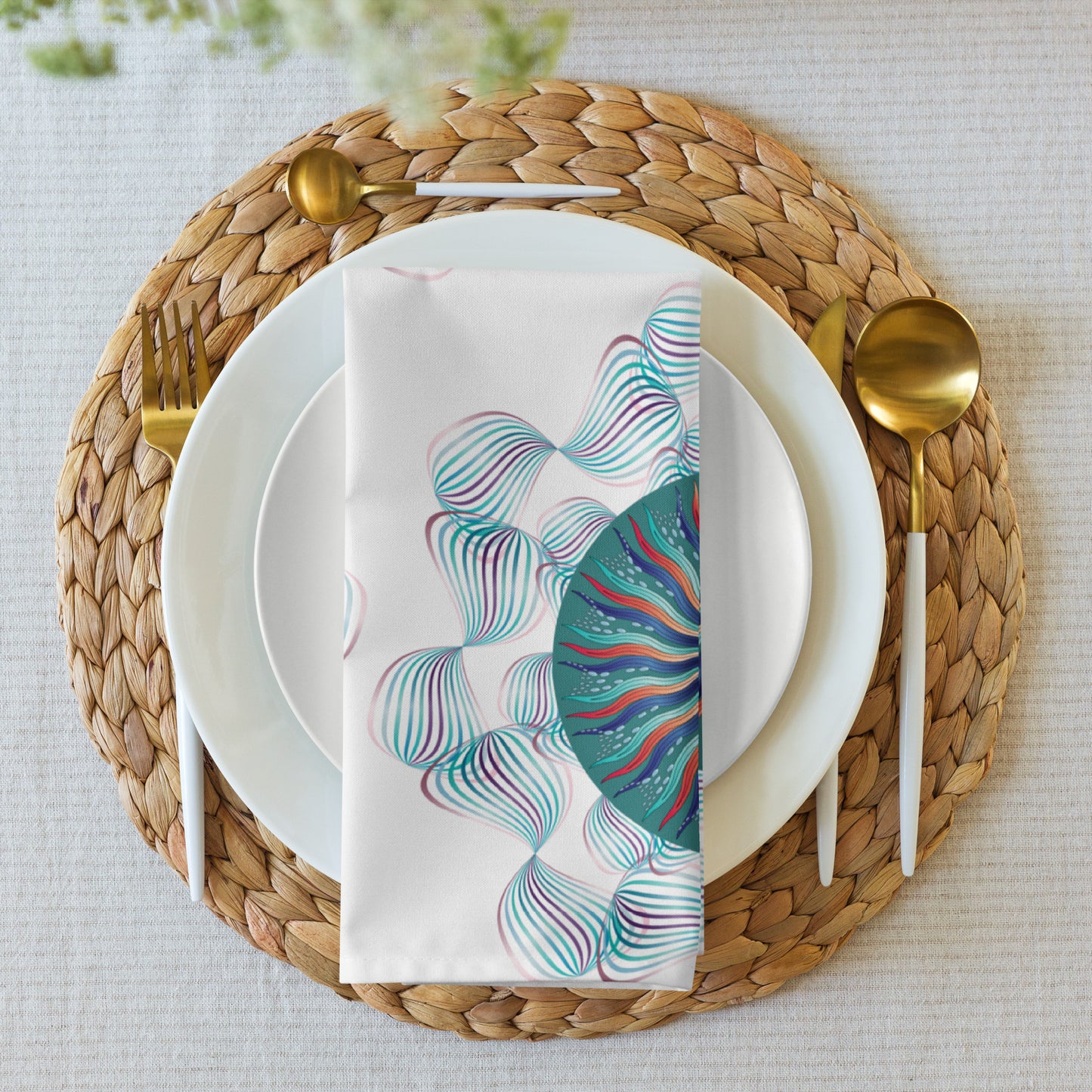 Cloth napkin set Kukloso Abstractical No 29 - Free Shipping