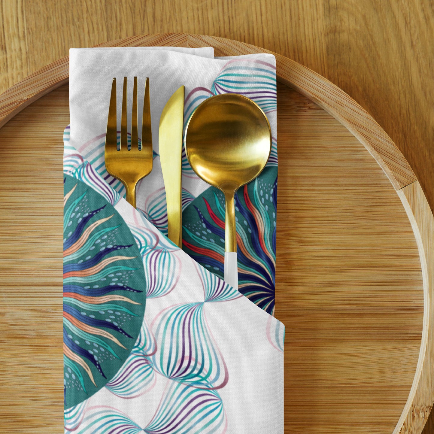 Cloth napkin set Kukloso Abstractical No 29 - Free Shipping