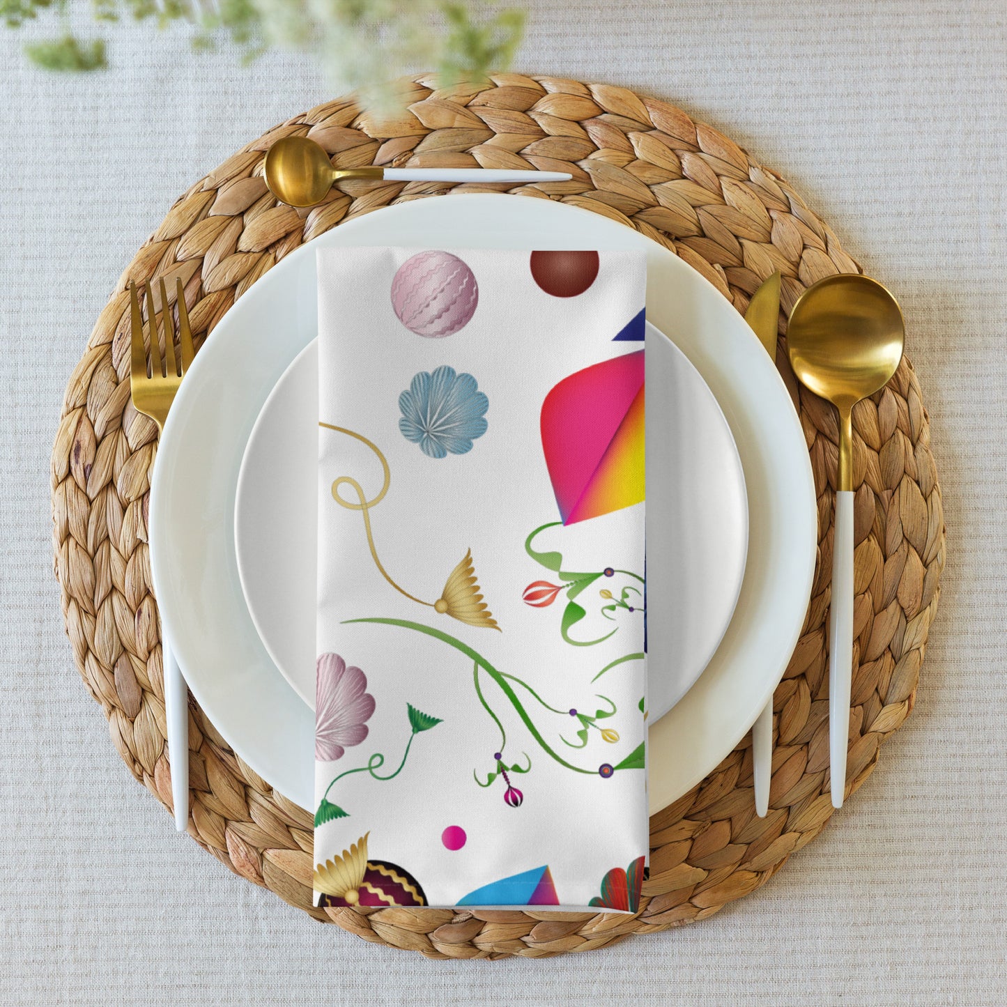 Cloth napkin set Kukloso Abstractical No 24 - Free Shipping