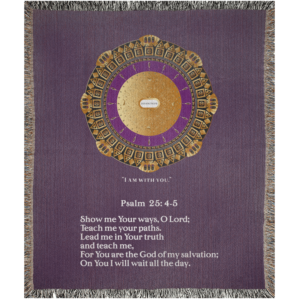 Woven Blankets  Kukloso Psalm 25: 1-5 Version 1- Free Shipping