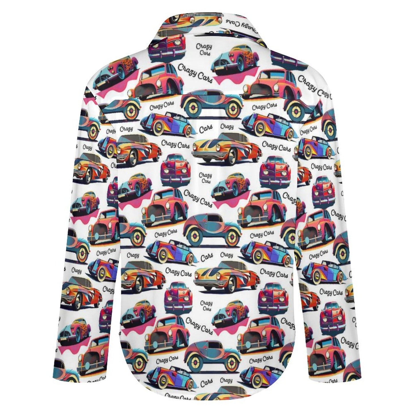 Long Sleeve Shirt Blouse Kukloso Crazy Cars