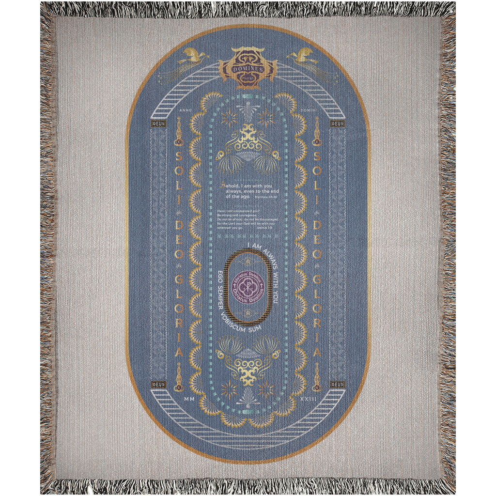 Woven Blankets Kukloso Dominus Patri, Multiple Bible Verses - Free Shipping