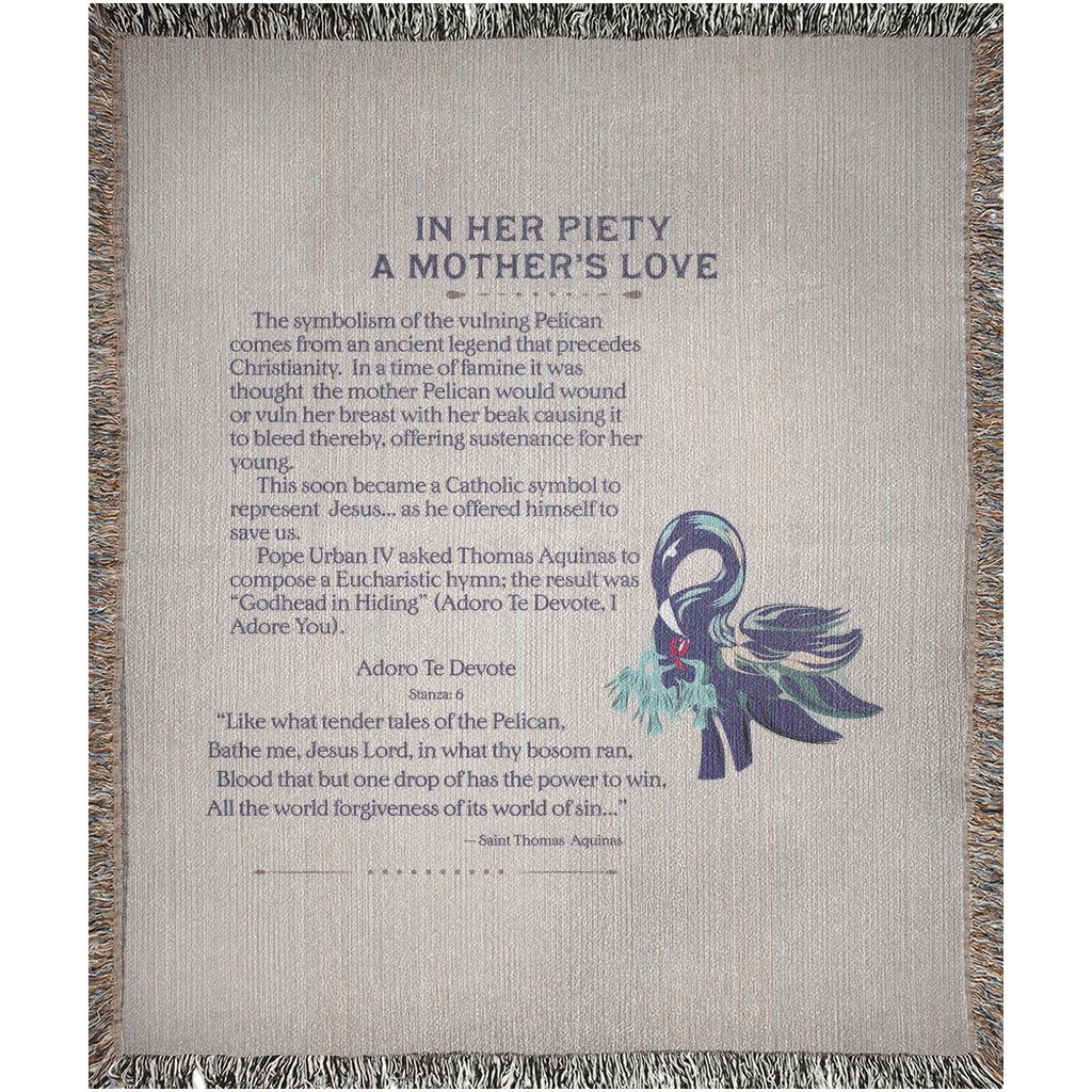 Woven Blankets Kukloso "In Her Piety", The Vulning Pelican No 4 - Free Shipping